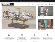 Tablet Screenshot of pendulux.com